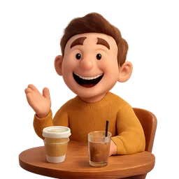 Flashcard graphic: happy